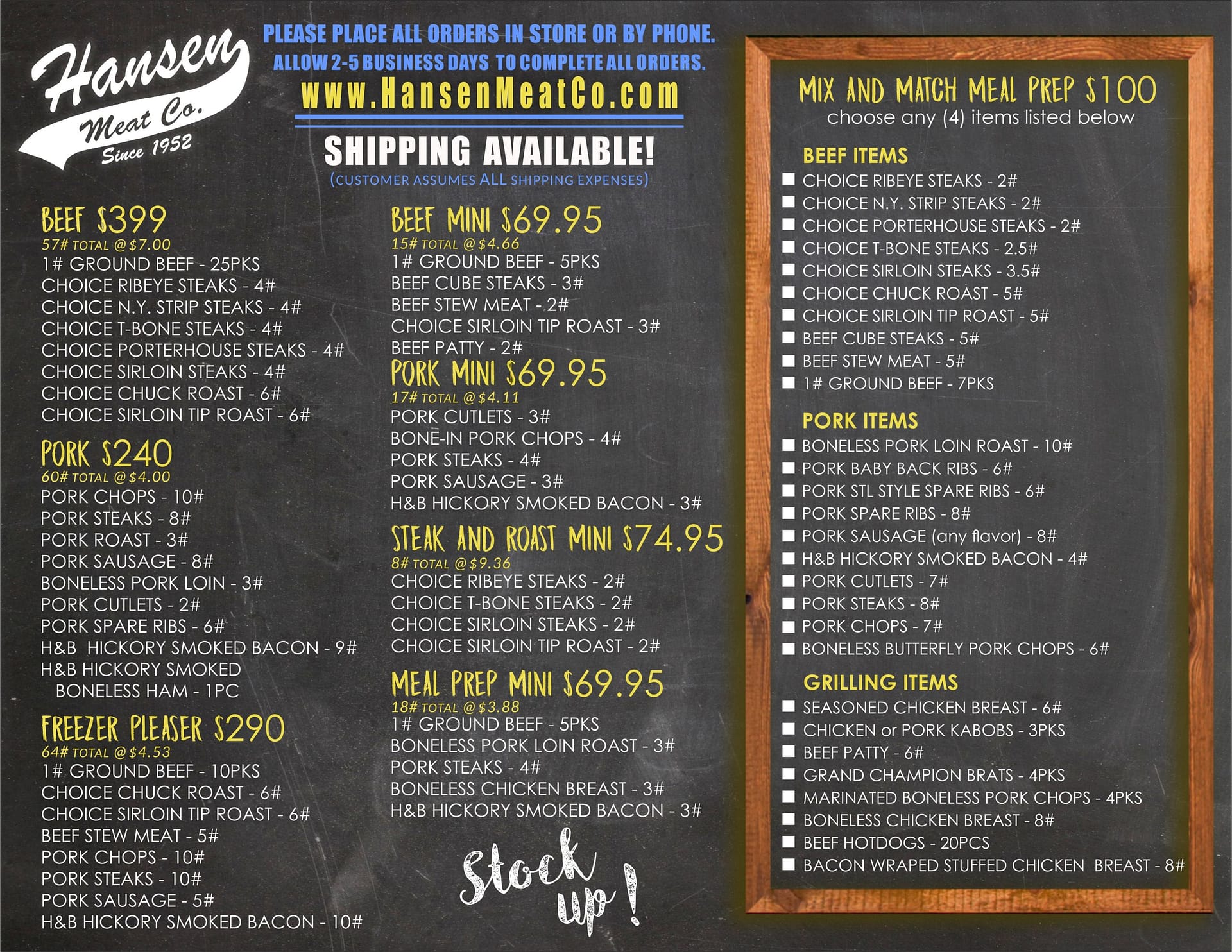 Products Hansen Meat Company